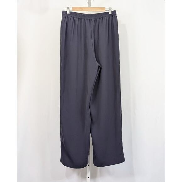 Vintage 90s Pants Gray Pleated Waist Wide Legs Misses Size L Norton McNaughton - Picture 3 of 5